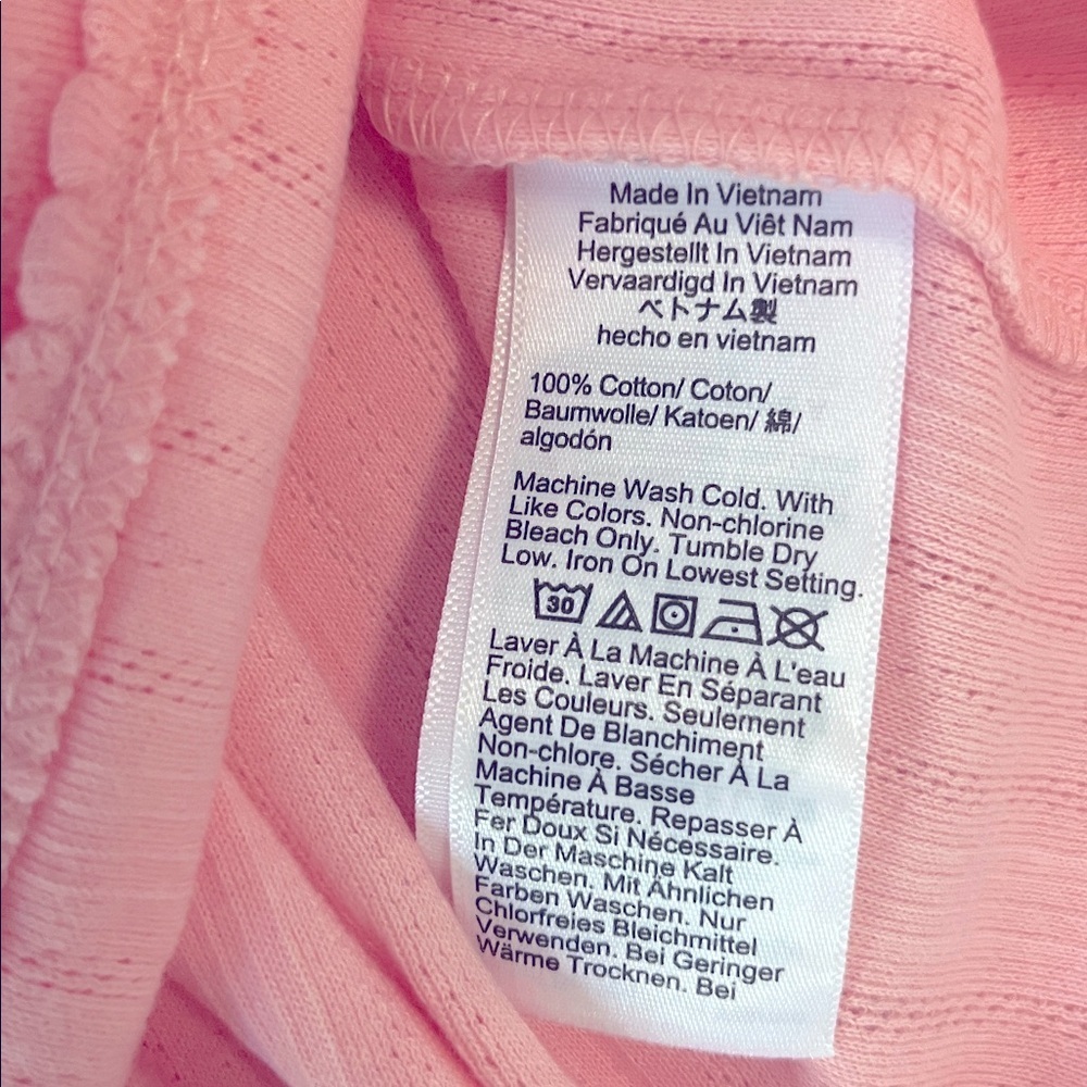 J. Crew Pink Tank Top in pointelle - Picture 6 of 6
